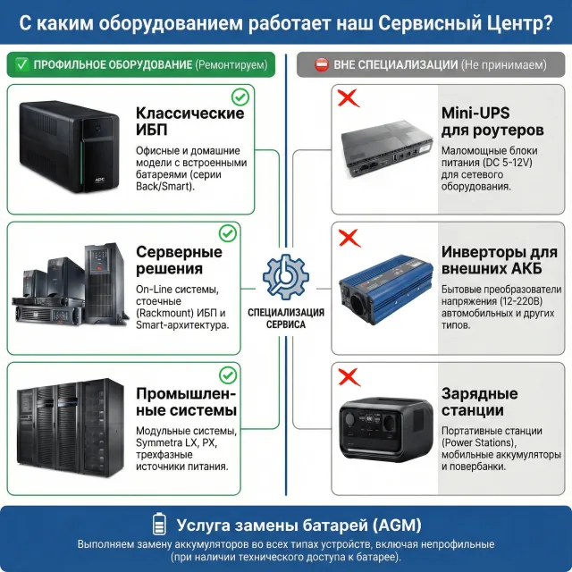 Специализация сервисного центра